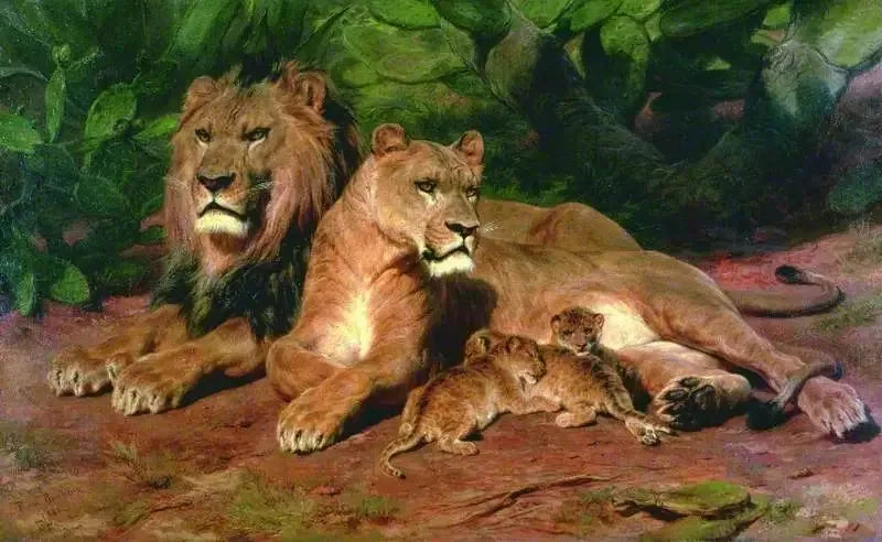 Evdeki Aslan - Rosa Bonheur