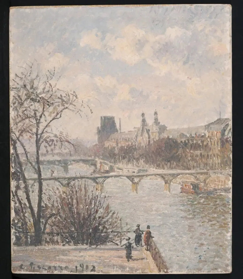 Louvre, sabah - Camille Pissarro
