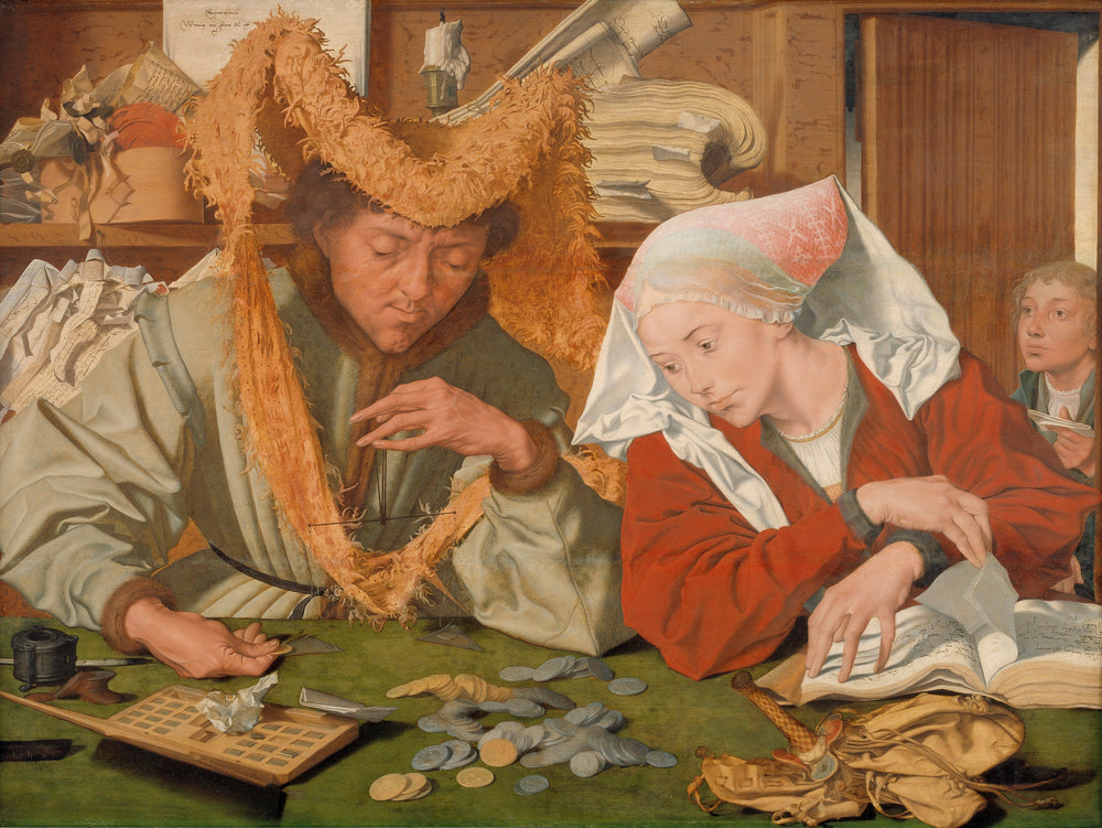 Le marchand et sa femme - Marinus van Reymerswale - Alpha Reproduction