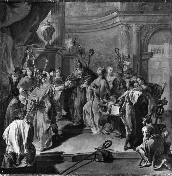 Le mariage de Placidia et Constance - Giovanni Battista Pittoni