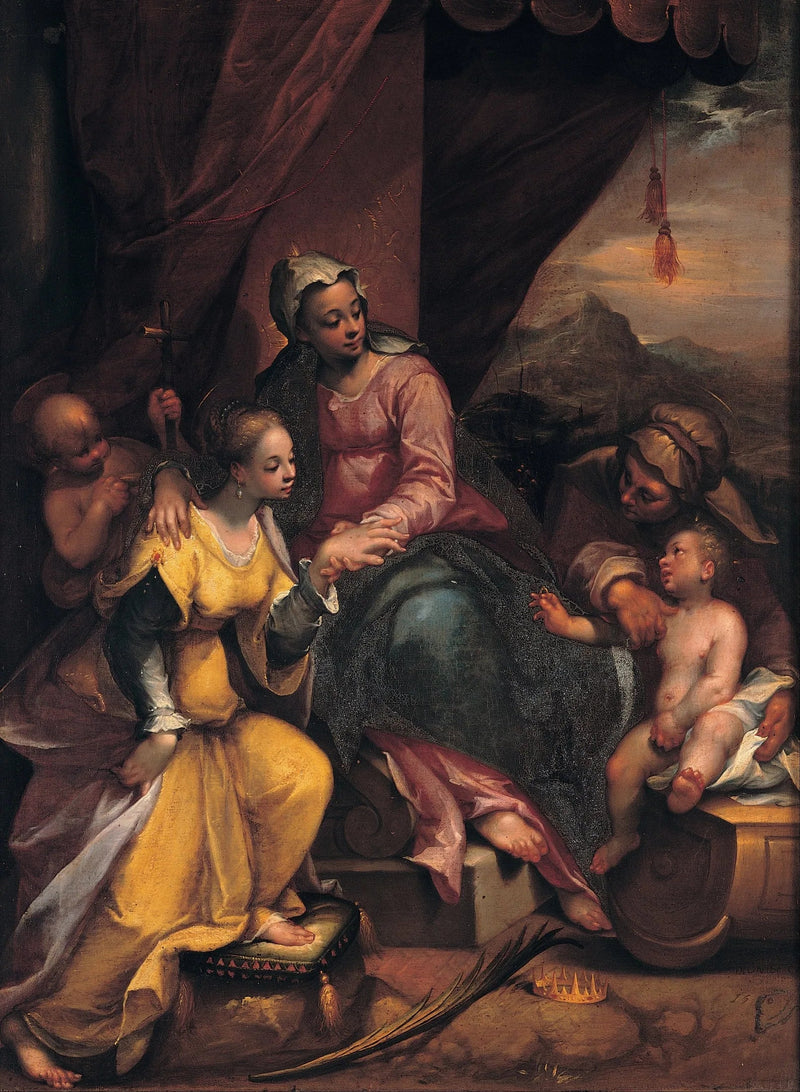 Aziz Catherine'in Gizemli Evliliği - Denis Calvaert