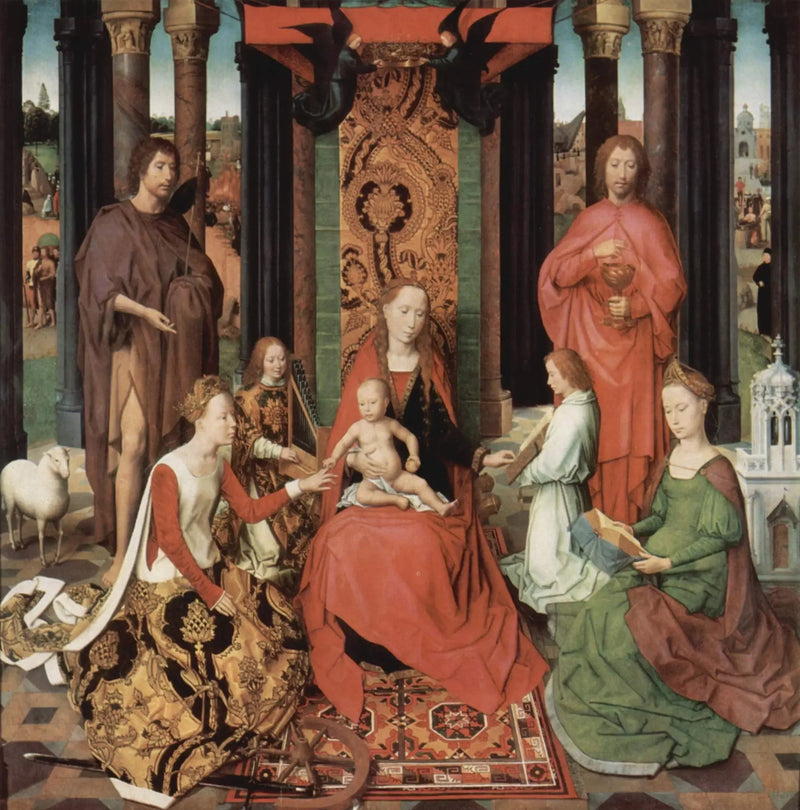 Sainte Catherine'in Gizemli Evliliği - Hans Memling