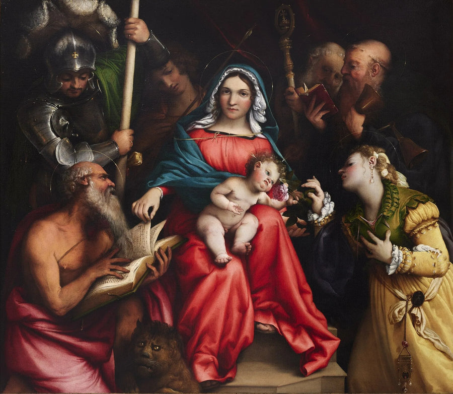 Aziz Catherine'in Gizemli Evliliği (Lotto, Roma) - Lorenzo Lotto