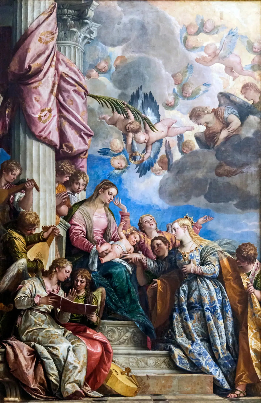 Sainte Catherine'in Gizemli Evliliği - Paul Véronèse
