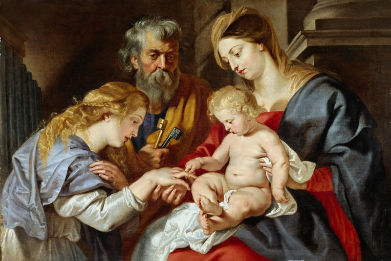 Aziz Catherine'in mistik evliliği - Peter Paul Rubens