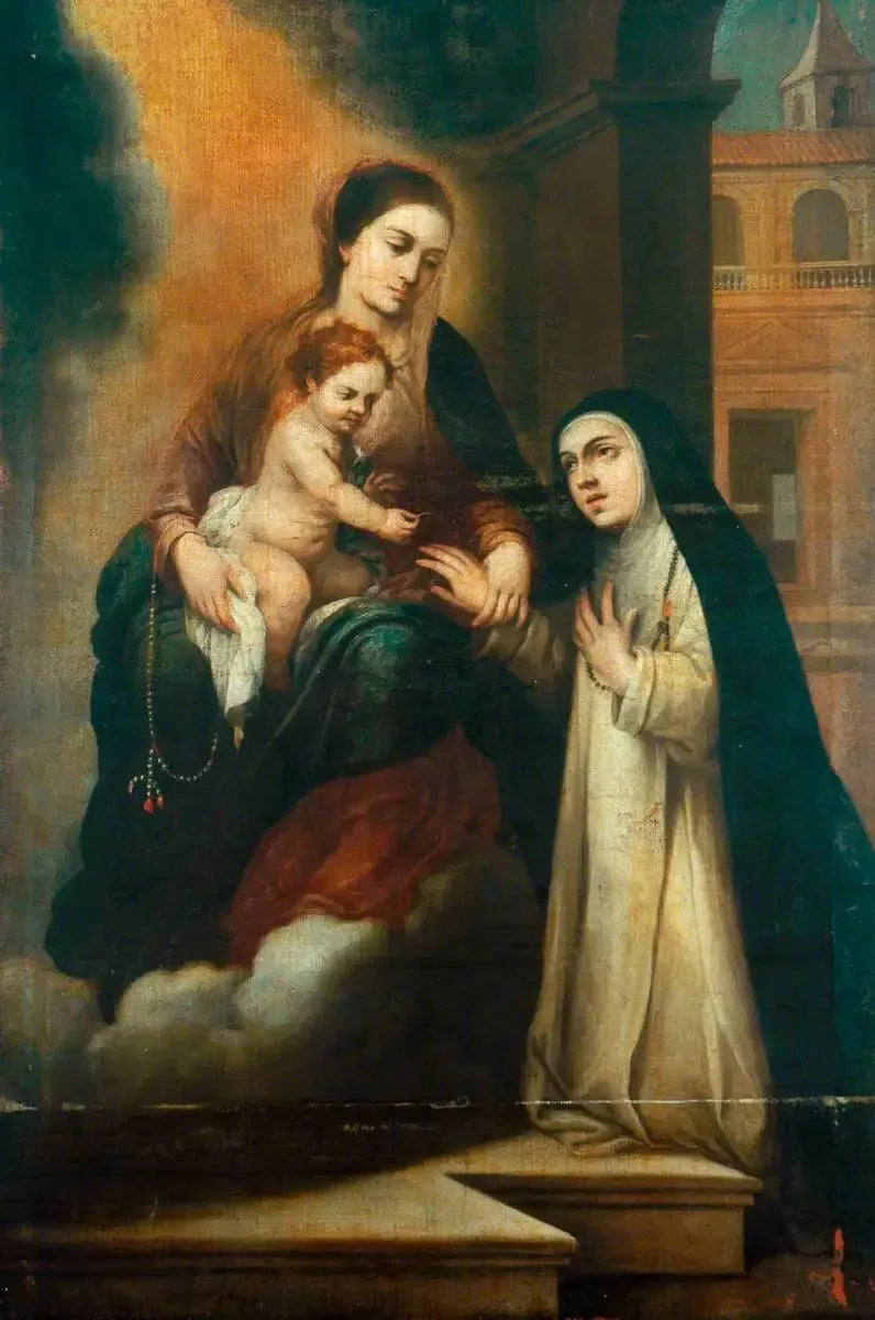 Aziz Catherine Sienne'in mistik evliliği - Bartolomé Esteban Murillo