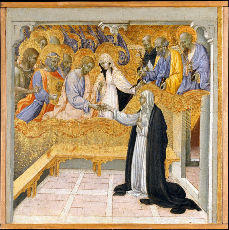 Sainte Catherine de Sienne'in Gizemli Evliliği - Giovanni di Paolo