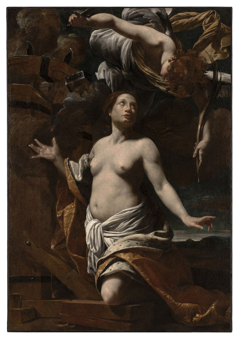 St. Catherine'ın Çileleri - Simon Vouet