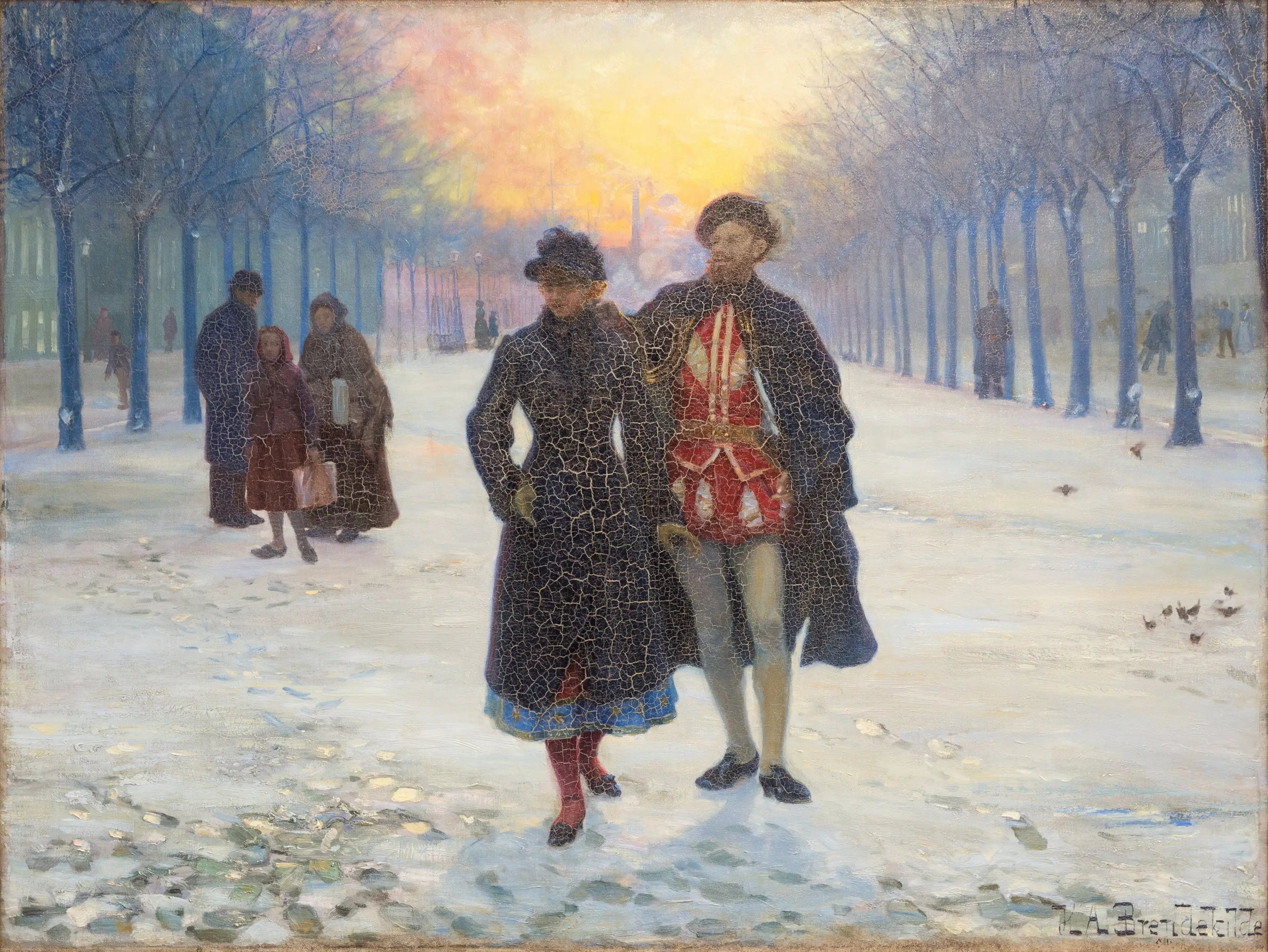 Le matin après le carnaval. - H. A. Brendekilde - Alpha Reproduction
