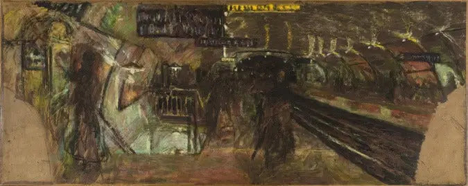 Le Métro, la station Villiers - Édouard Vuillard