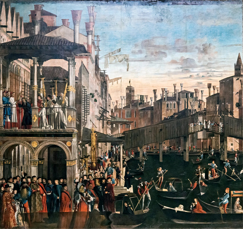 Rialto Köprüsü'nde Haçın Mucizesi - Vittore Carpaccio