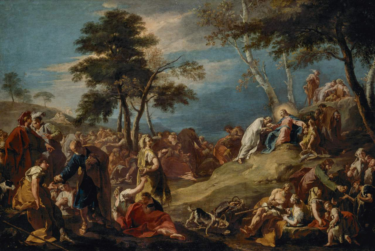 Le miracle des pains et des poissons - Giovanni Battista Pittoni