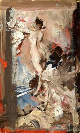 Sanatçının modeli, Montecatini - Giovanni Boldini