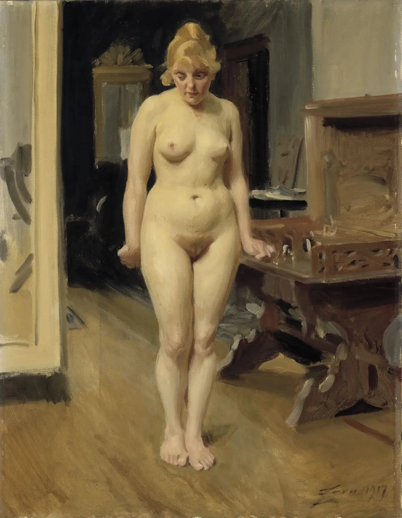 Utangaç Model - Anders Zorn