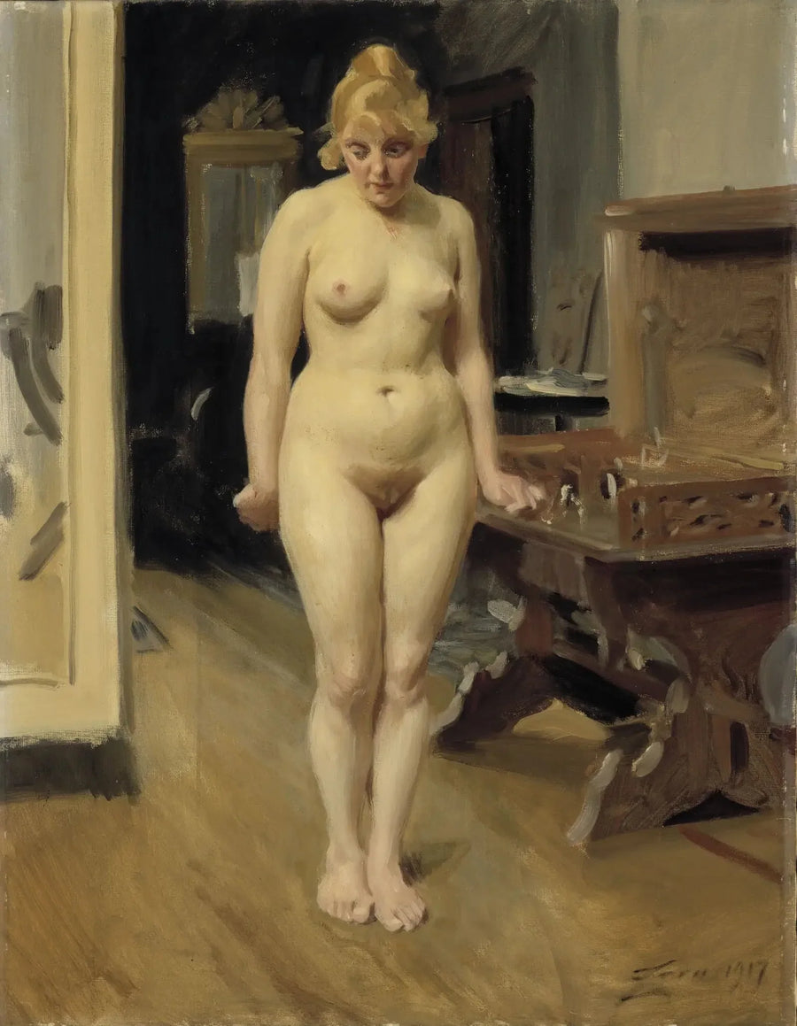 Utangaç Model - Anders Zorn