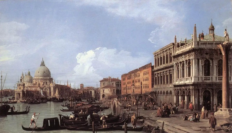 le Môle : batıya doğru - Canaletto