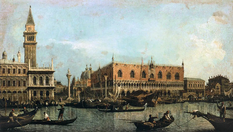 San Marco Havuzundan Görülen Môle - Canaletto