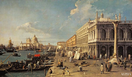 Le Molo et la Zecca, Venise - Giovanni Antonio Canal - Reproductions de tableaux et peintures haut de gamme