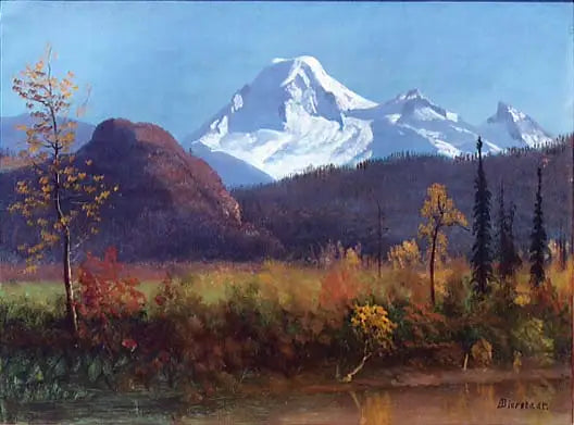 Fraser Nehri'nden Mount Baker - Albert Bierstadt