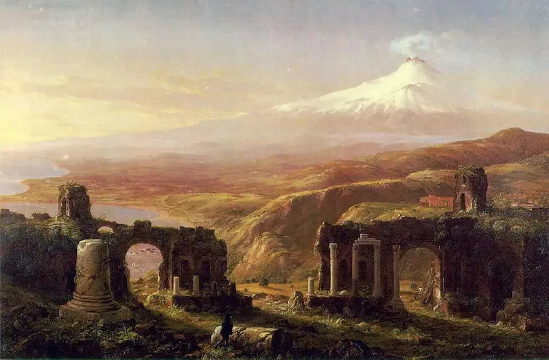 Taormina'dan Etna Dağı - Thomas Cole