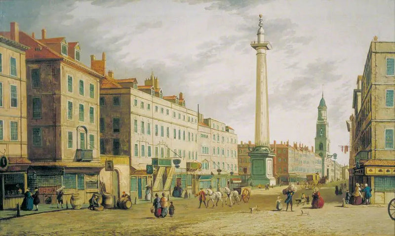 Gracechurch Caddesi Anıtı, Londra - Canaletto