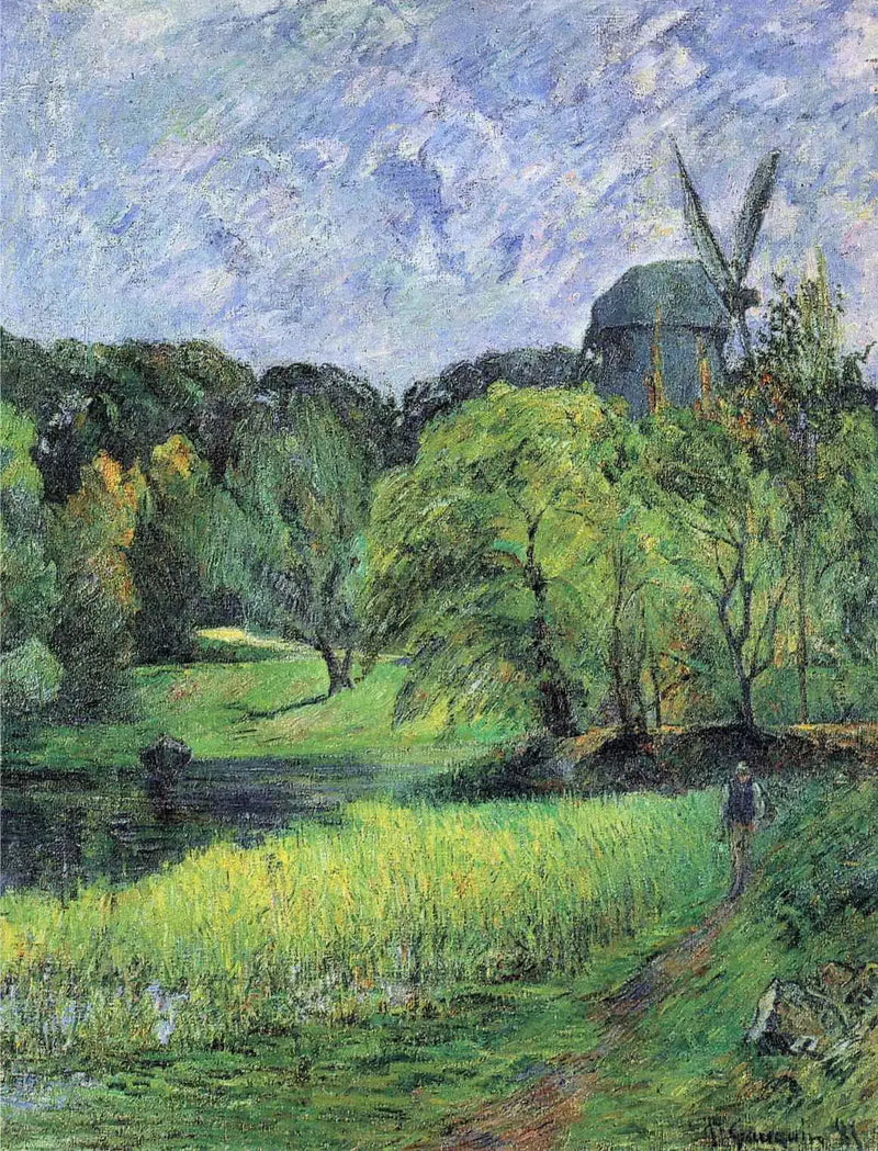 Østervold Parkı'ndaki Kraliçe'nin Değirmeni - Paul Gauguin