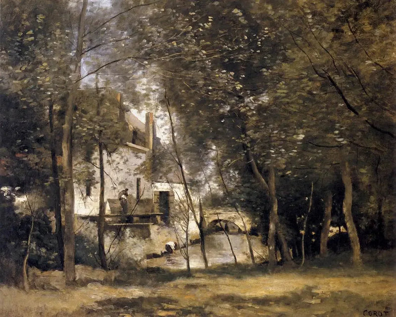Saint-Nicolas-lez-Arras Değirmeni - Jean-Baptiste Camille Corot