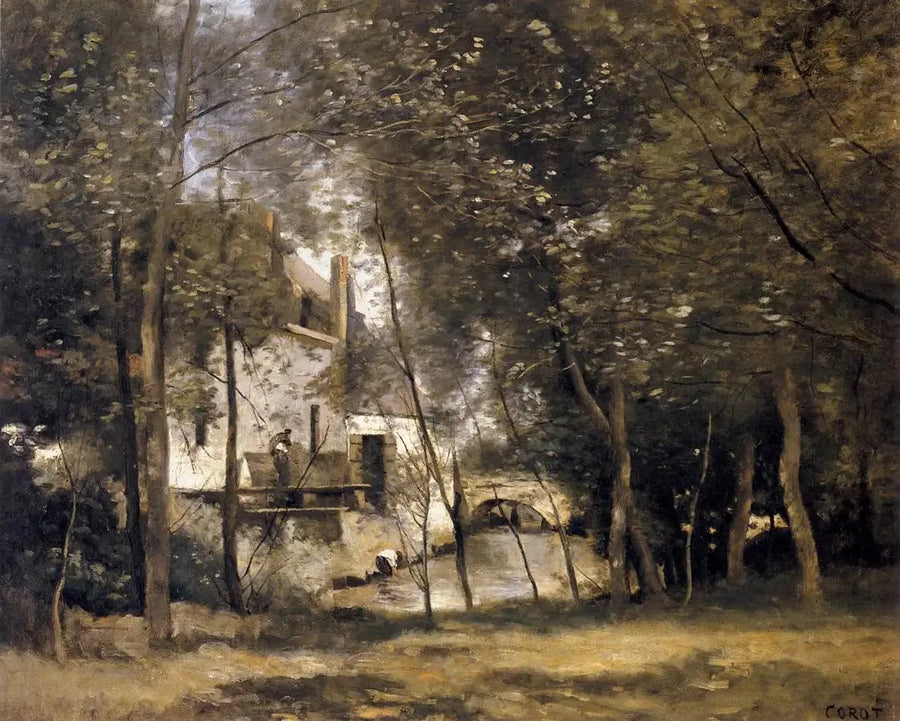 Saint-Nicolas-lez-Arras Değirmeni - Jean-Baptiste Camille Corot