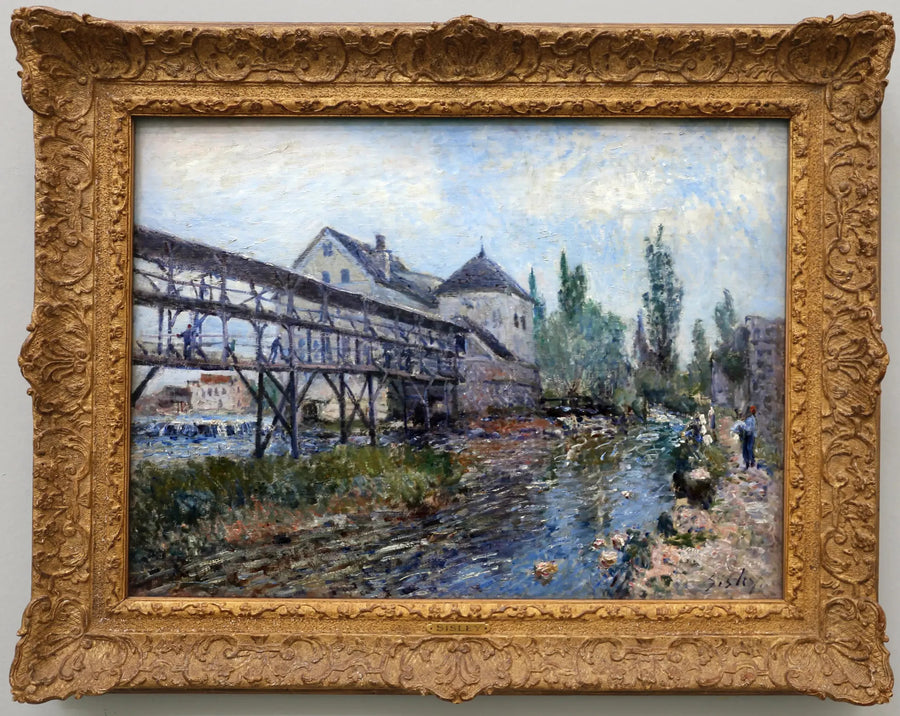 Moret'teki Provencher Değirmeni - Alfred Sisley