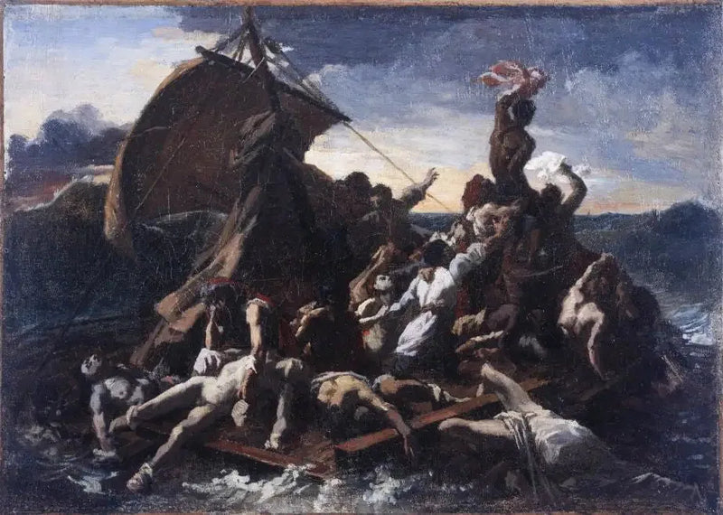 Medusa'nın Salının Batışı, Taslak - Théodore Géricault