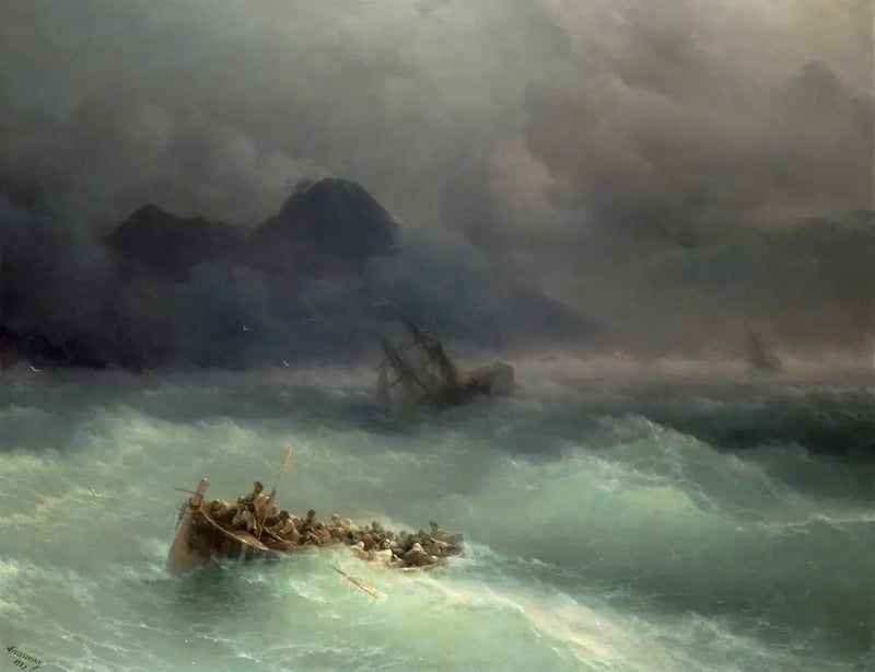 Gemi Batması - Ivan Aïvazovski