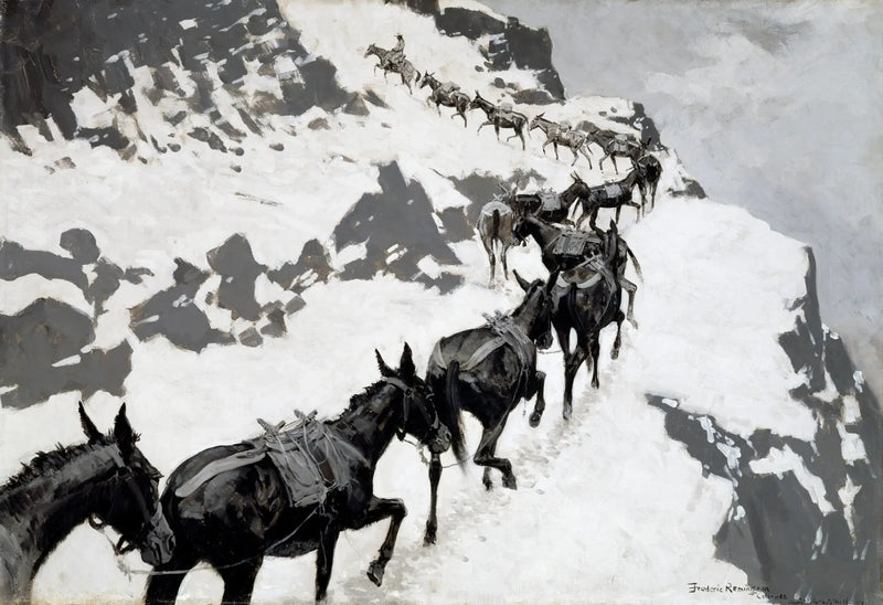 Mule Paketi - Frederic Remington