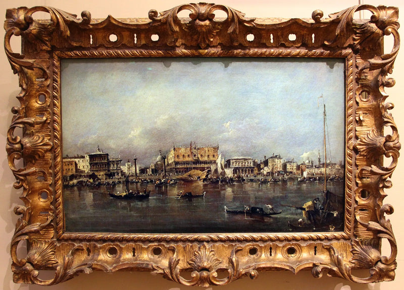 Venice Dükler Sarayı San Marco Havuzundan Görünüm - Francesco Guardi