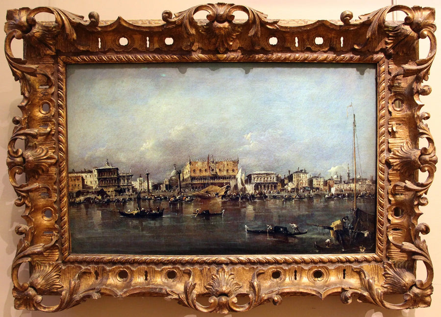 Venice Dükler Sarayı San Marco Havuzundan Görünüm - Francesco Guardi