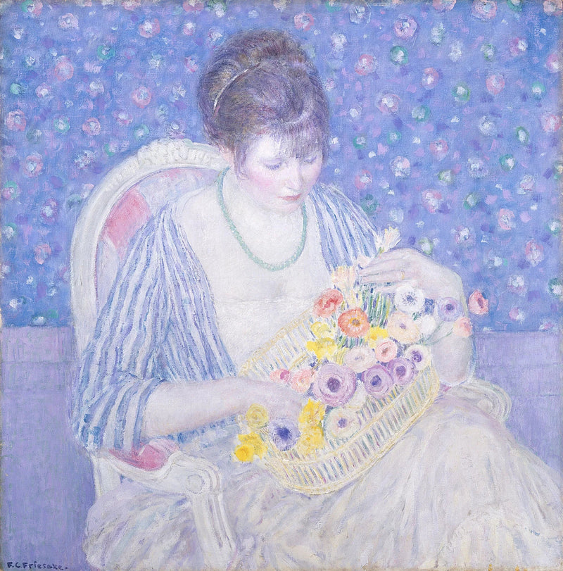 Çiçek Sepeti - Frederick Carl Frieseke