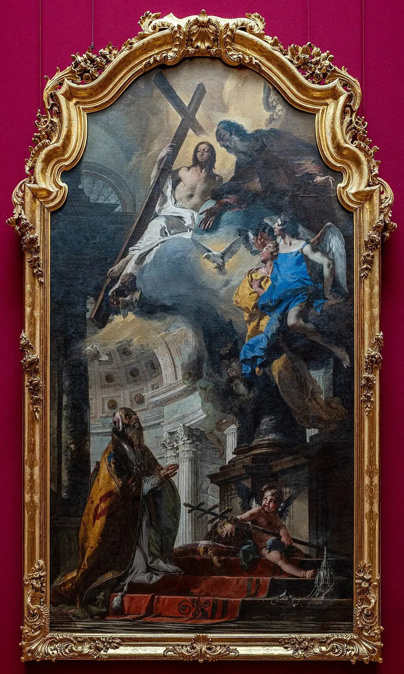 Aziz Klement Papası Üçleme'yi Taparken - Giovanni Battista Tiepolo