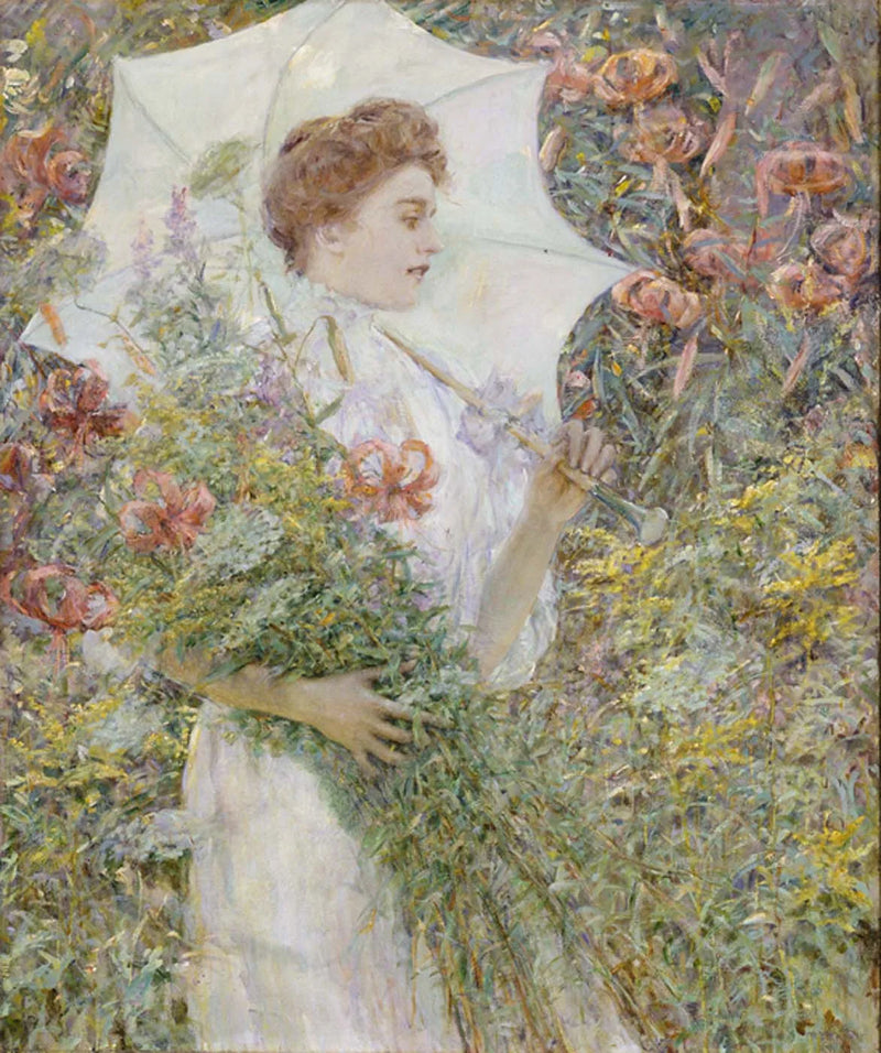Beyaz şemsiye - Robert Lewis Reid