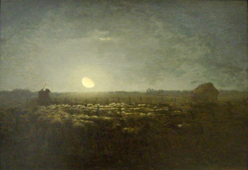 Koyunlar Parkı, ay ışığı - Jean-François Millet