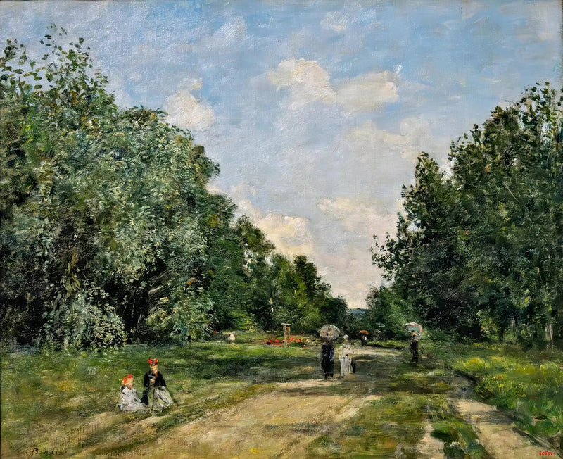 Trouville'deki Cordier Parkı - Eugène Boudin