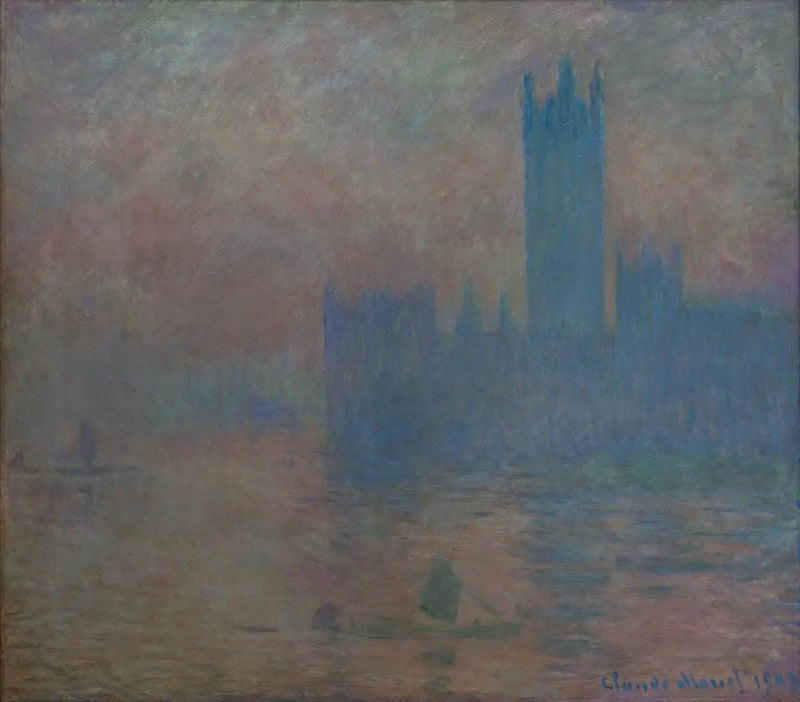 Londra Parlamentosu, sis etkisi - Claude Monet