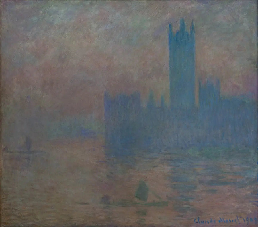 Londra Parlamentosu, sis etkisi - Claude Monet