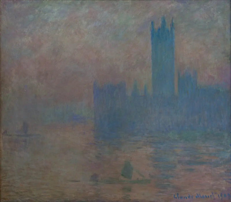 Londra Parlamentosu, sis etkisi - Claude Monet