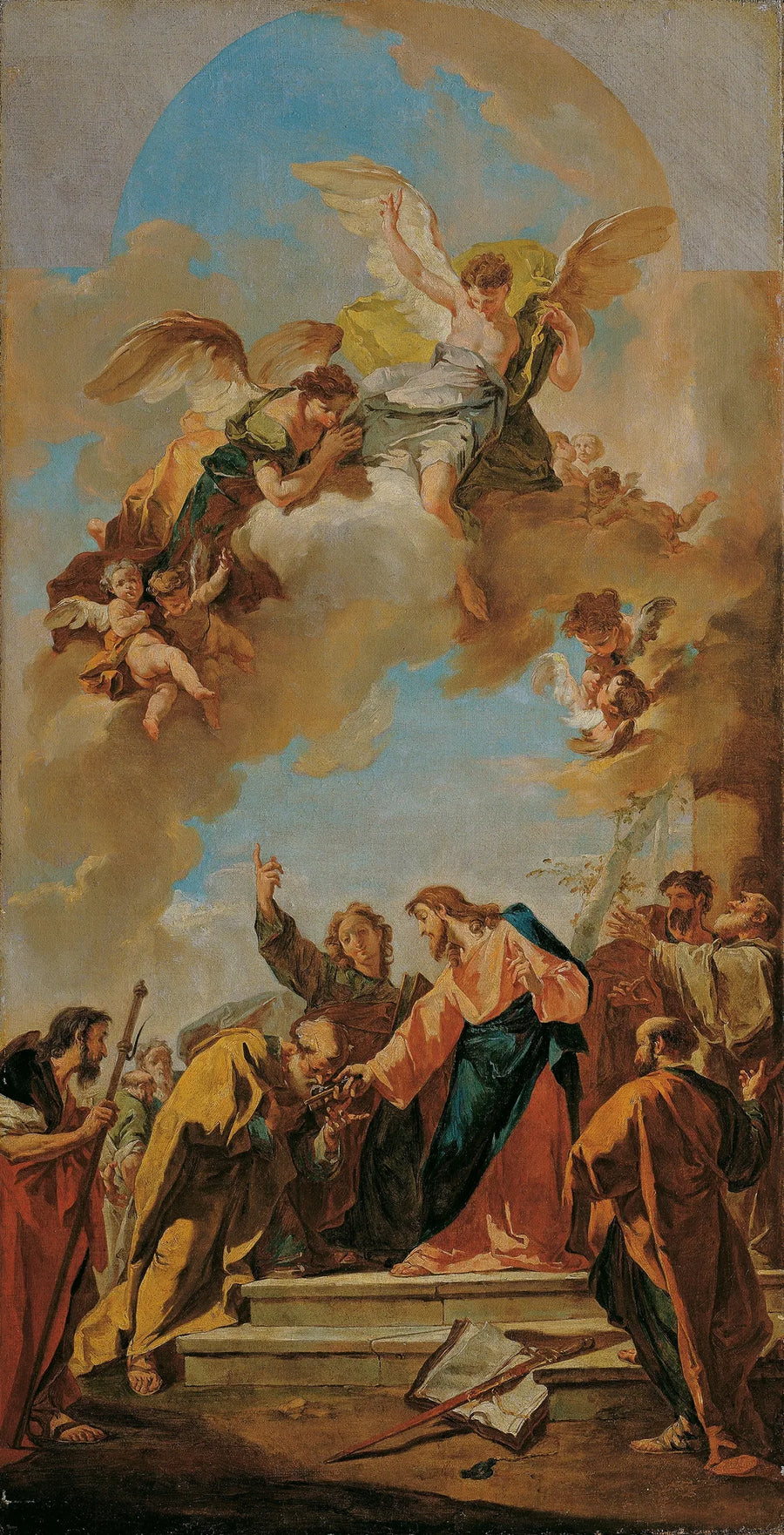 Peter'e Anahtarların Geçişi - Giovanni Battista Pittoni
