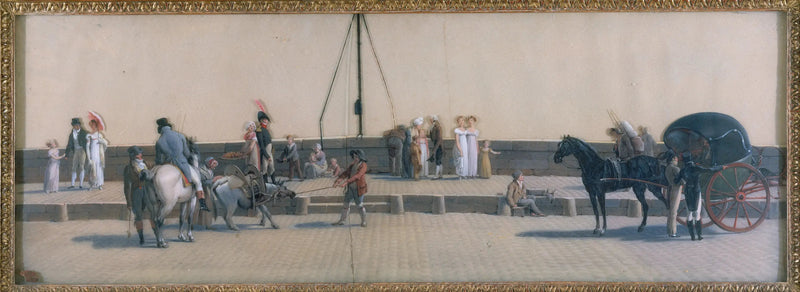 Royal Köprü'nün Geçişi, yaklaşık 1800 - Louis-Léopold Boilly