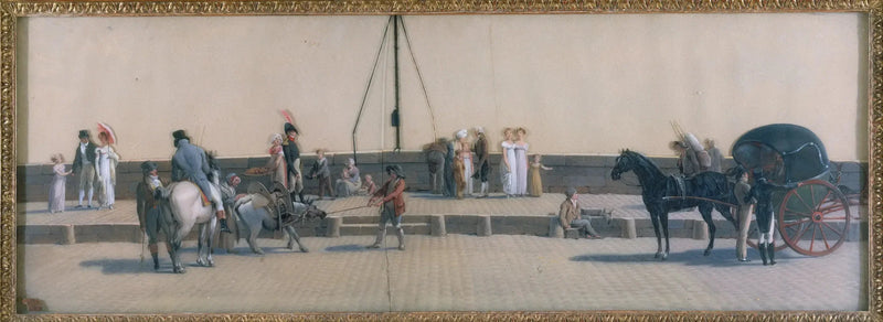 Royal Köprü'nün Geçişi, yaklaşık 1800 - Louis-Léopold Boilly