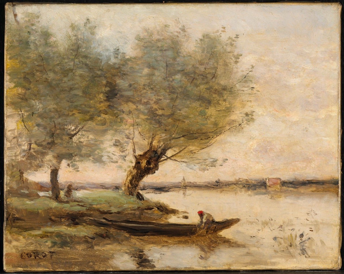 Le pêcheur - Jean-Baptiste Camille Corot