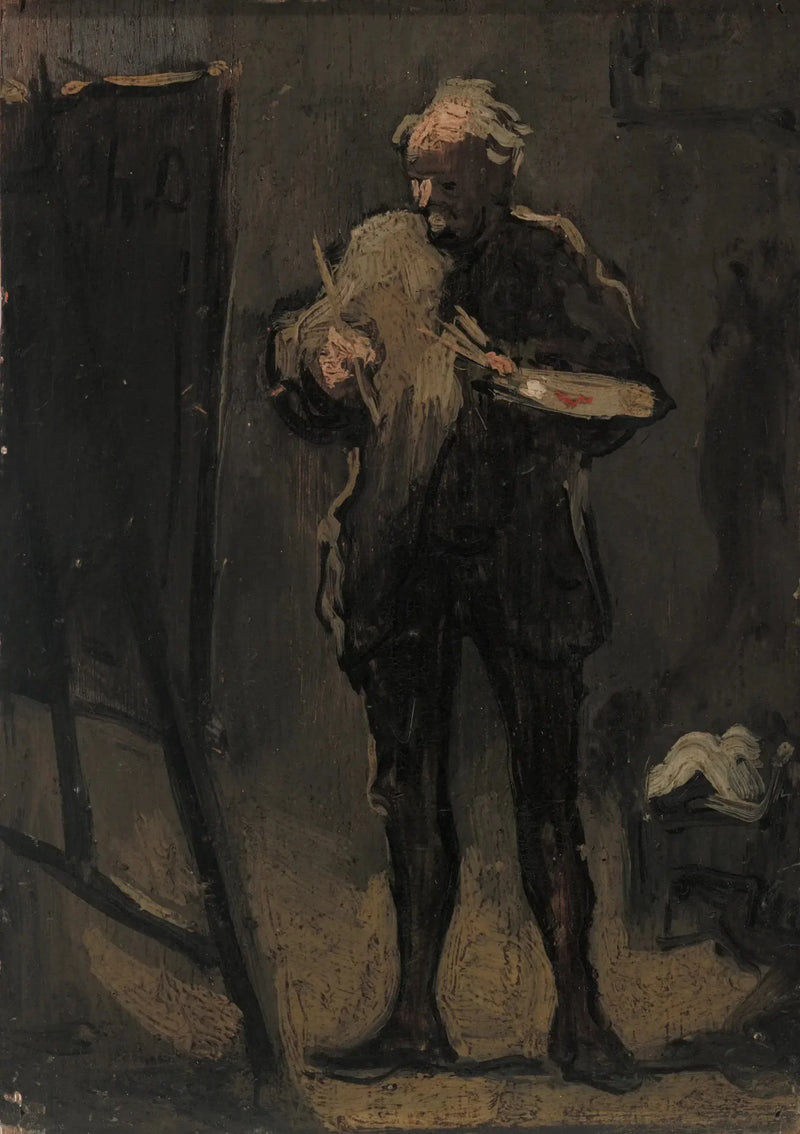 Ressam Tuvali Önünde - Honoré Daumier