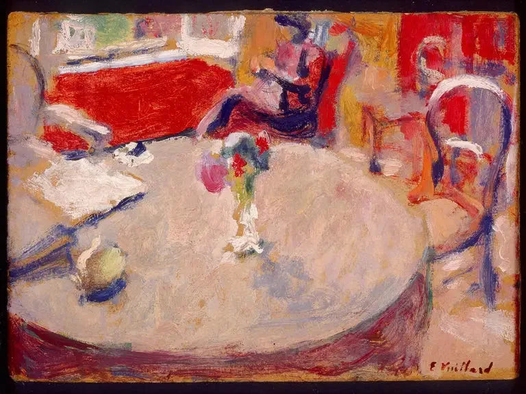 Masanın üzerindeki küçük demet - Édouard Vuillard