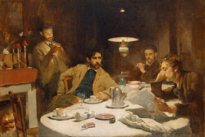 Le petit-déjeuner à dix cents - Willard Metcalf - Alpha Reproduction