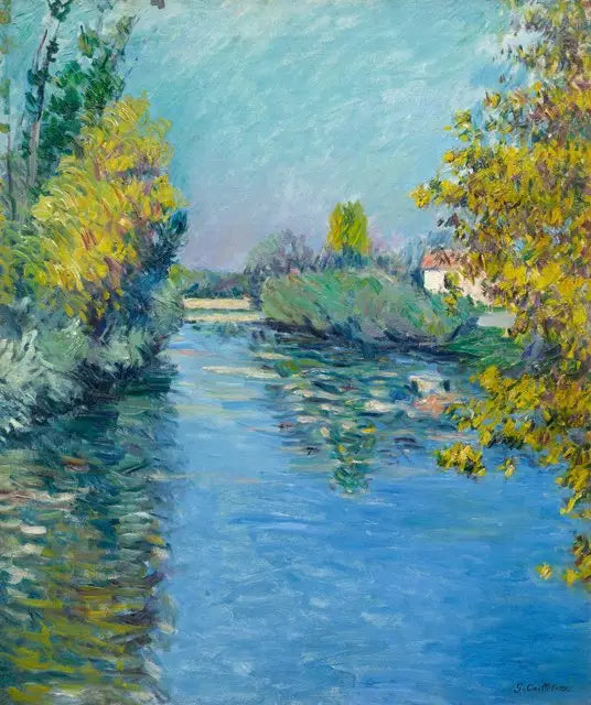 Seine'nin küçük sütyeni, sonbahar etkisi - Gustave Caillebotte
